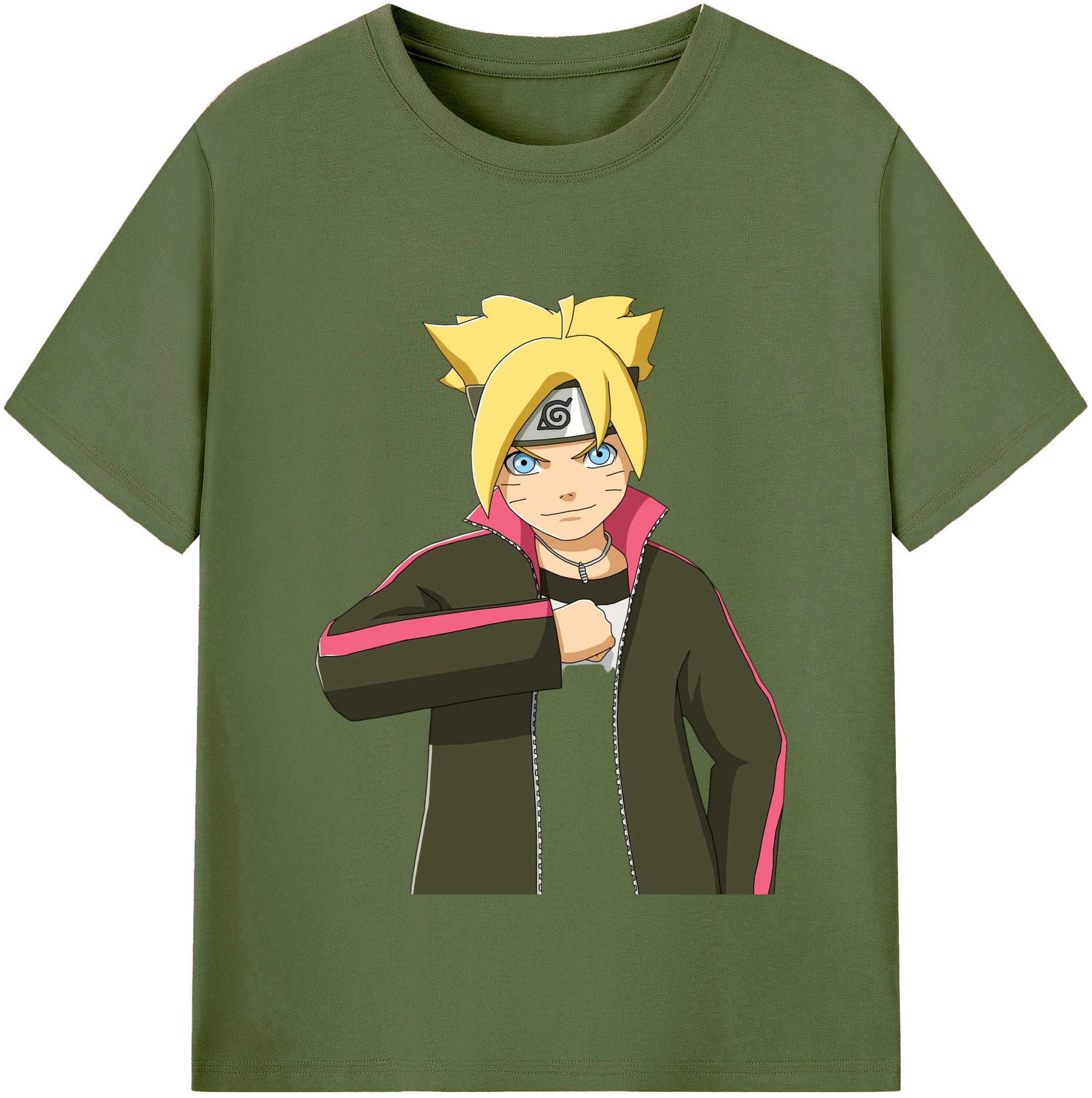 （画像用） NARUTO -ナルト- うずまき ボルト Uzumaki Boruto 綿100％半袖Tシャツ（フロントプリント）